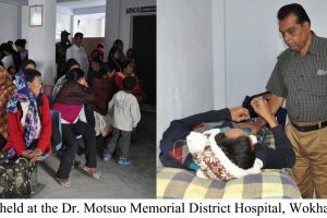 (Wokha) Dr. Motsuo Memorial District te free medical camp conduct kori thaka homoi te lua noksha.